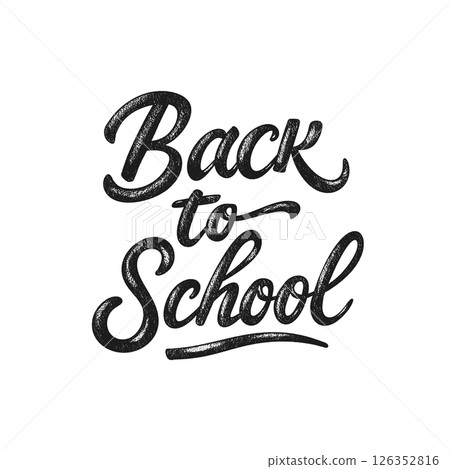 Back to School Typography Design embodies the excitement of a new academic year with vibrant artwork, colorful themes, and educational motifs, fostering a motivating environment for students. Vector  126352816