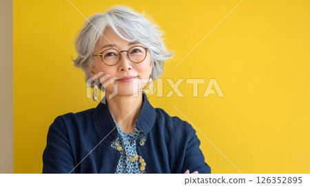 Smiling stylish grandmother 126352895