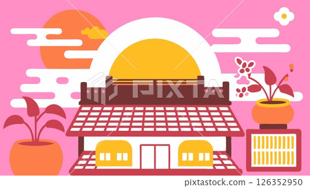 Japanese Lo-fi music background minimal cute Sunburst Pop 126352950
