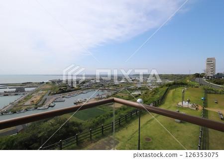 千葉朝日 從飯岡岬大岬展望台眺望的景色 千葉朝日 從飯岡岬大岬展望台眺望的景色 126353075