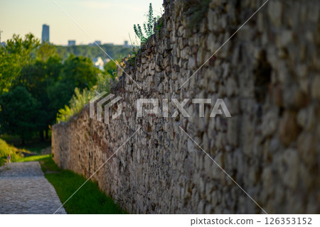 Remains of Historic Belgrade Fortress in Kalemegdan park in Belgrade, Serbia Remains of Historic Belgrade Fortress in Kalemegdan park in Belgrade, Serbia 126353152
