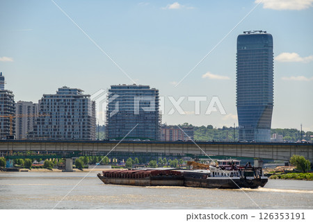 Belgrade Waterfront modern residential and commercial complex on Sava river in Belgrade, capital of Serbia Belgrade Waterfront modern residential and commercial complex on Sava river in Belgrade, capital of Serbia 126353191
