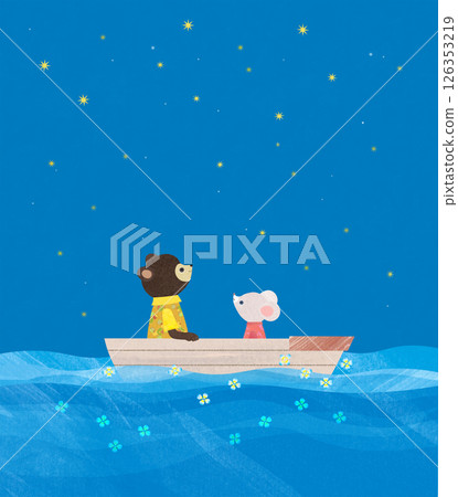 夜空和船 126353219