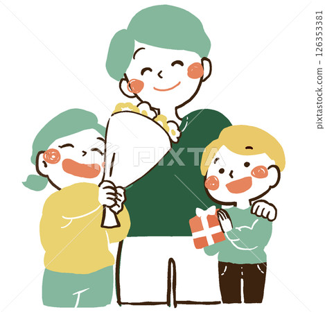 父親節_爸爸收到禮物 父親節_爸爸收到禮物 126353381