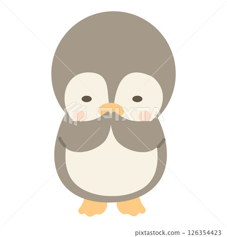 Cute Penguin Bowing and Saying Sorry 126354423