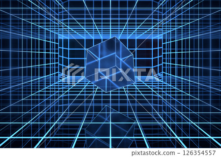 geometry, crystal, shape 126354557