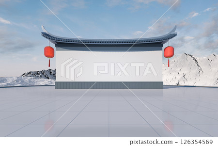 hills, ridge, snowboarding 126354569