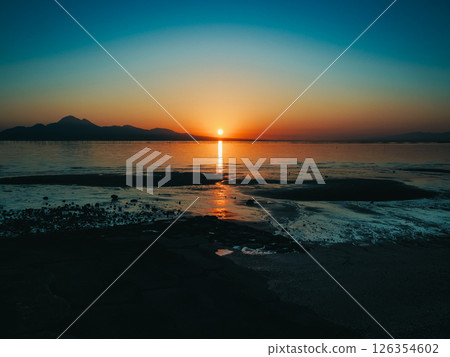 Fantastic sunset scenery Fantastic sunset scenery 126354602