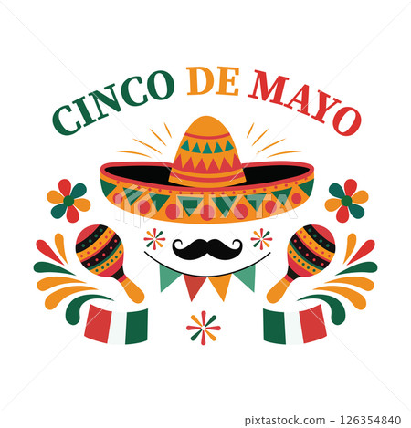 Cinco de Mayo Vector Design 126354840