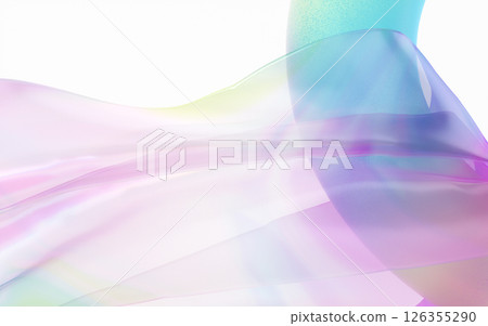 Gradient clothes with white background, 3d 126355290