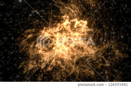 electricity, flame, fractal 126355481