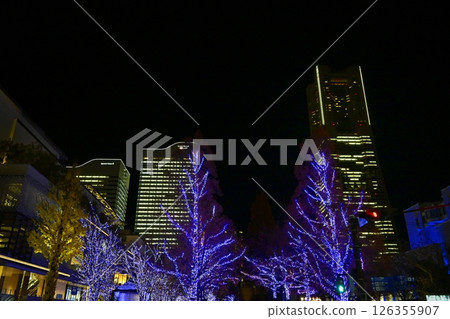 Illuminations at Grand Mall Park in the Minato Mirai area of Yokohama 126355907