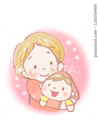 I love my mommy - Baby being held by mommy 126356409