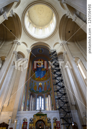 Holy Trinity Cathedral of Tbilisi (Sameba), main cathedral of the Georgian Orthodox Church in Tbilisi, capital of Georgia 126356498