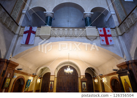 Holy Trinity Cathedral of Tbilisi (Sameba), main cathedral of the Georgian Orthodox Church in Tbilisi, capital of Georgia 126356504