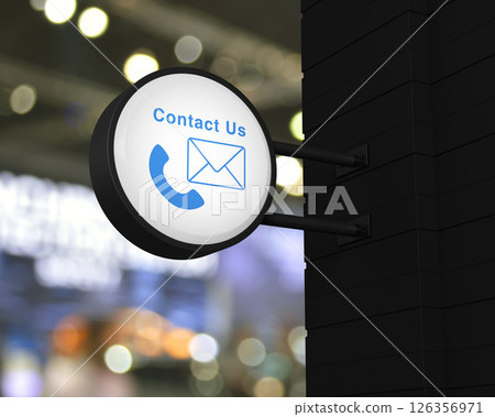 Business contact us and customer service concept, 3D rendering Business contact us and customer service concept, 3D rendering 126356971