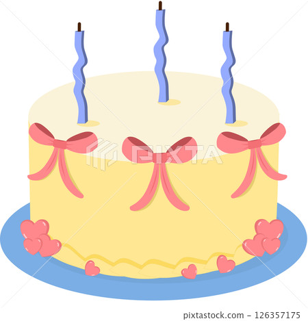 cute vintage cake 126357175