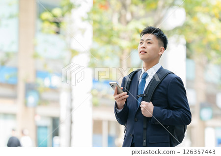 Young male business smartphone 126357443