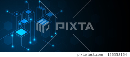 Abstract high technology and science background 126358164