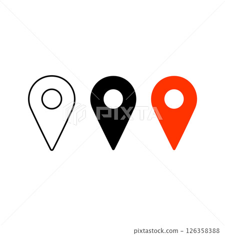 map icon set map icon set 126358388