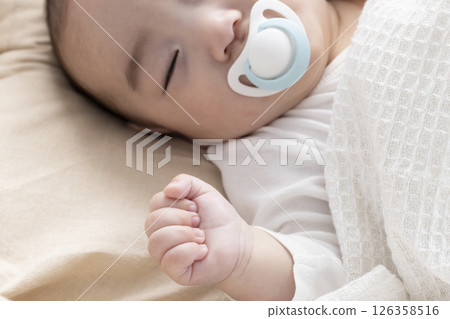 Cute 4 month old baby 126358516