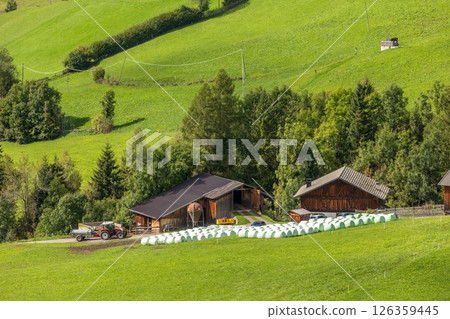 Farm houses in the Dolomites, Italy 126359445