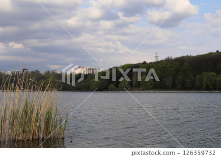 Valea Morilor lake and park. Valea Morilor lake and park. 126359732