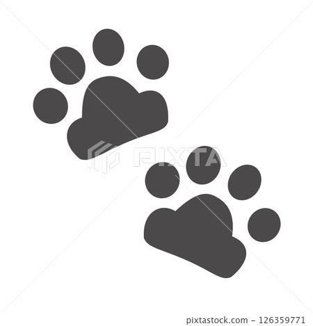 Cat paw illustration 126359771