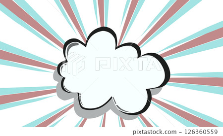 Retro comic background illustration. Perfect for comic design, background, website, wallpaper, greeting card, invitation card, banner 126360559