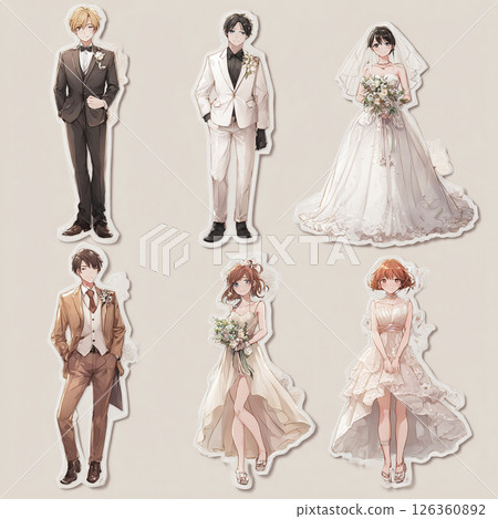 Wedding materials collection 126360892