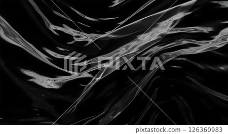 Abstract Black Liquid Waves Background 126360983