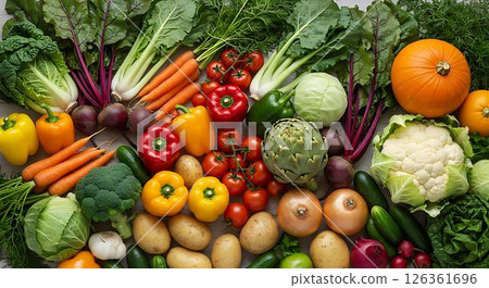 Fresh Organic Vegetables Harvest 126361696