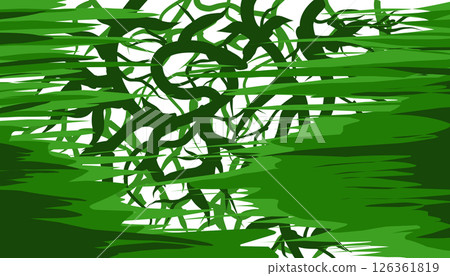 Background illustration of a natural theme that contains green elements. Perfect for wallpapers, backgrounds, banners, posters, advertisements, magazine covers, book covers, stickers, invitation card 126361819