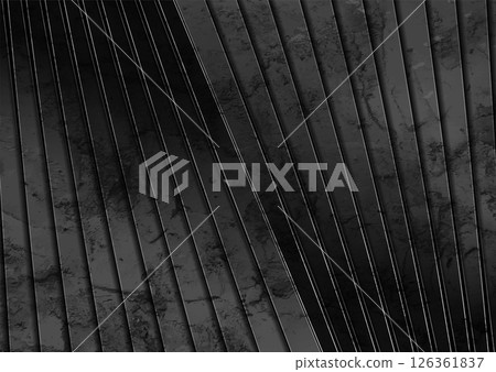 Minimal architectural grunge background with abstract black stripes 126361837