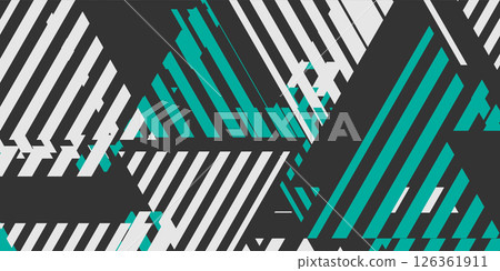 Abstract geometric tech striped triangles contrast background Abstract geometric tech striped triangles contrast background 126361911