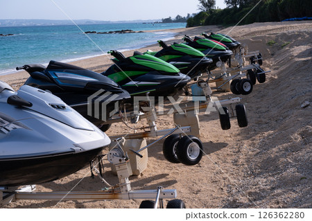 Jet ski on the beach 1 Jet ski on the beach 1 126362280