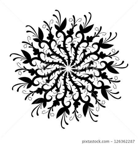 Black tribal mandala element illustration design. Perfect for tattoos, icons, background elements and wallpapers, stickers Black tribal mandala element illustration design. Perfect for tattoos, icons, background elements and wallpapers, stickers 126362287