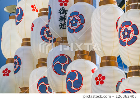 夏季京都祇園祭山鉾燈籠 126362403