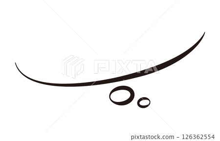 手寫風格厚度變化向量單一氣泡04 手寫風格厚度變化向量單一氣泡04 126362554