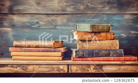 堆積的舊堆棧 126362675