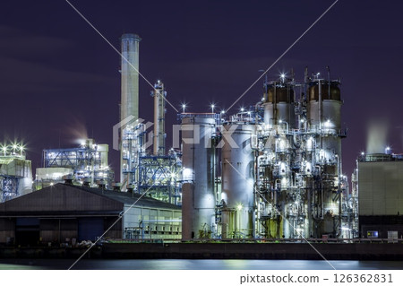 「神奈川縣」川崎工廠夜景夜燈 「神奈川縣」川崎工廠夜景夜燈 126362831