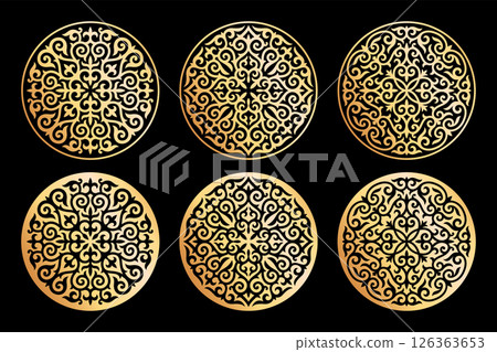 Kazakh ornament collection 18 GOLD Kazakh ornament collection 18 GOLD 126363653