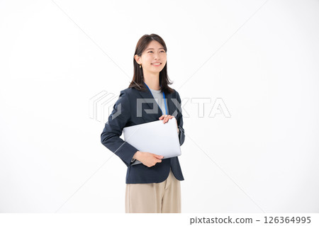 女性筆記本電腦 126364995