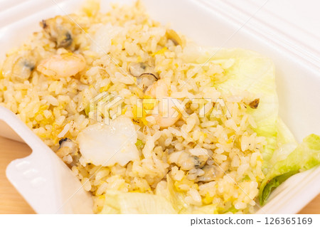 Delicious seafood lettuce fried rice Delicious seafood lettuce fried rice 126365169