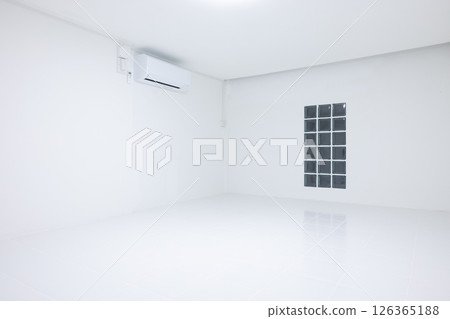 Empty room with tile floor suit for background. Empty room with tile floor suit for background. 126365188
