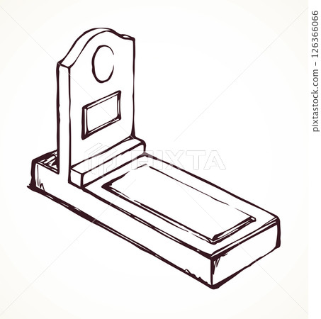 Tomb. Vector drawing 126366066