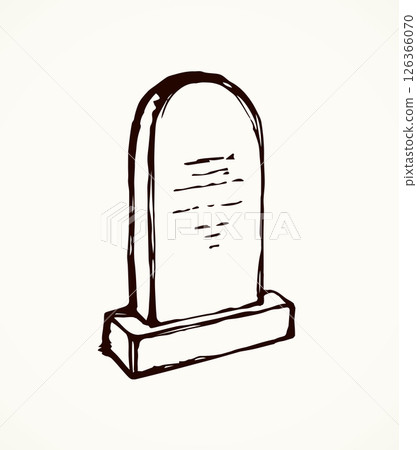 Tomb. Vector drawing 126366070