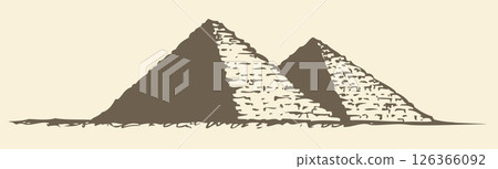 Series "Seven Wonders of the Ancient World". Pyramid of Giza 126366092