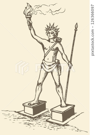 Series "Seven Wonders of the Ancient World". Colossus of Rhodes 126366097