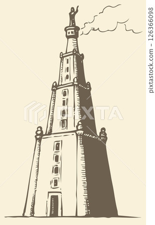 Series "Seven Wonders of the Ancient World". Lighthouse of Alexandria 126366098